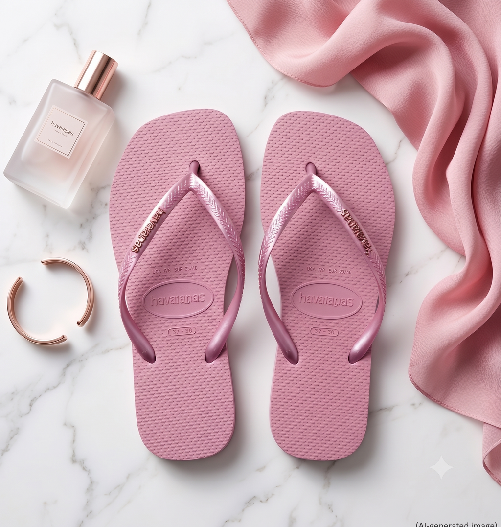 Havaianas SQUARE METALLIC LOGO flip flops / sandals