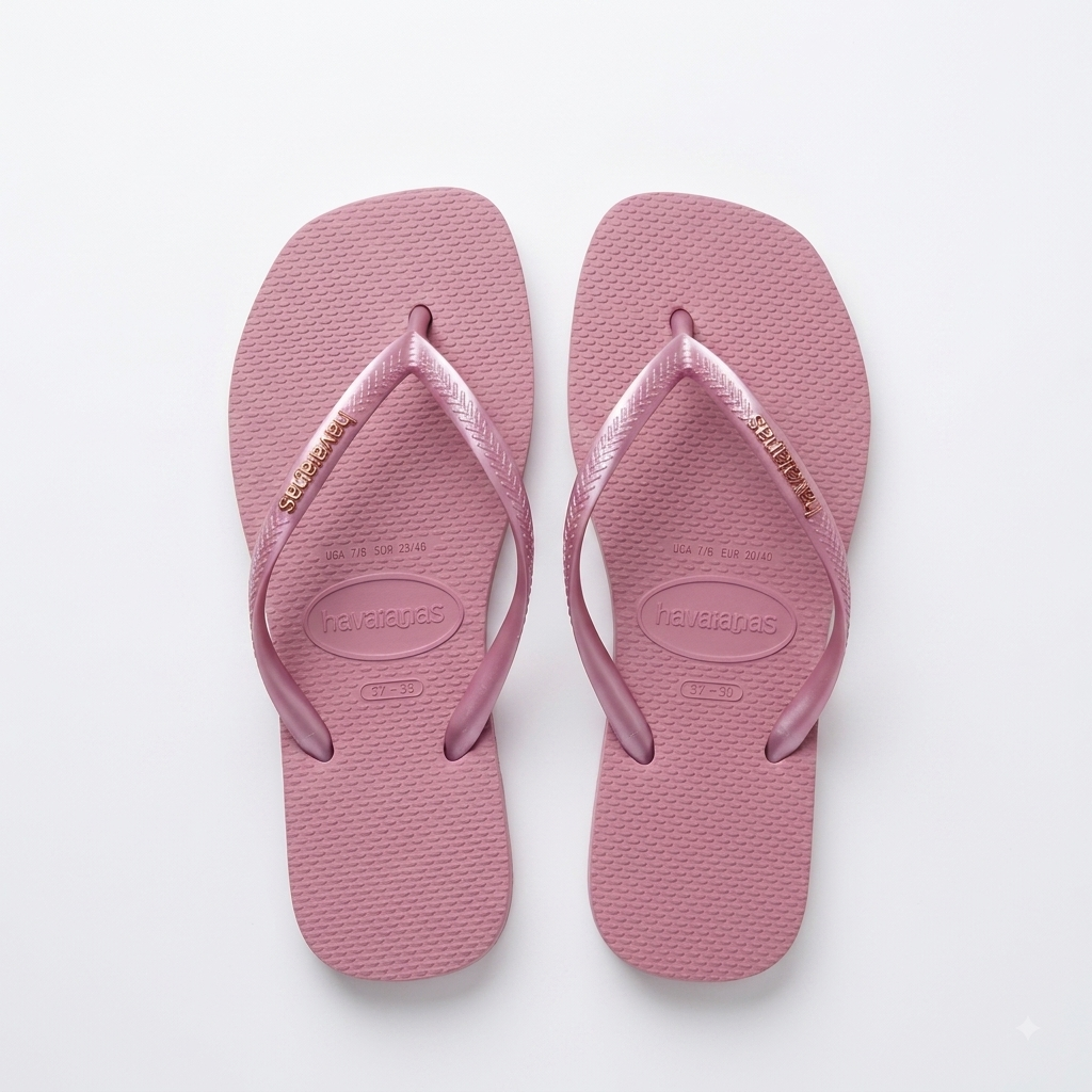 Havaianas SQUARE METALLIC LOGO flip flops / sandals